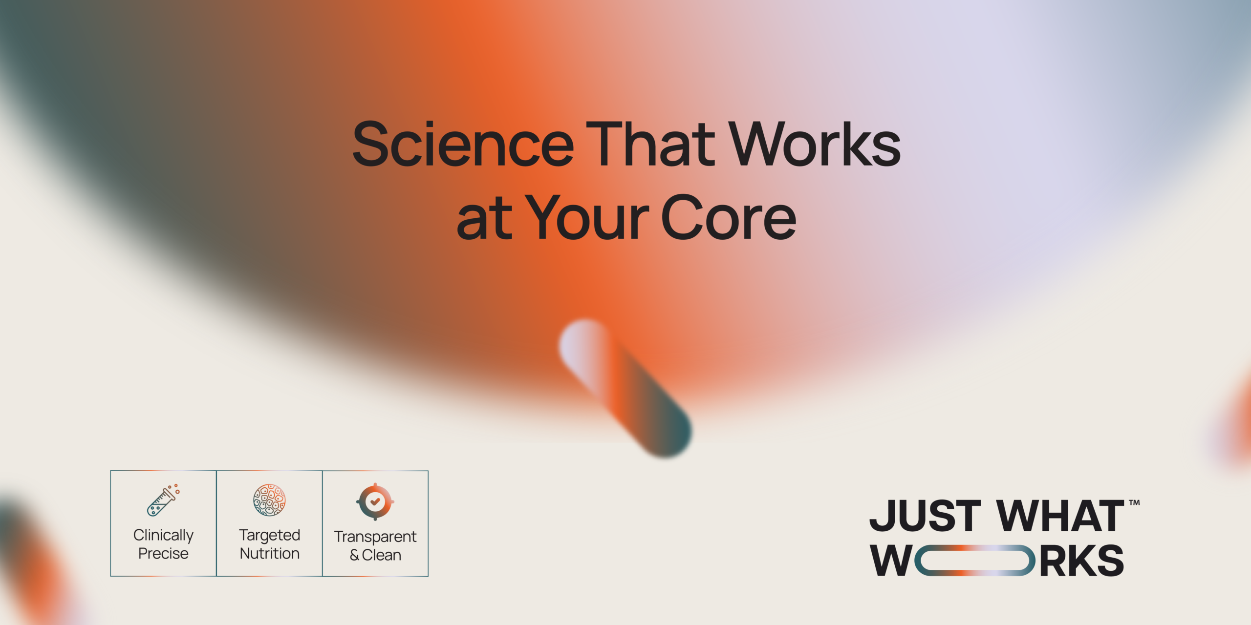 Just what works banner