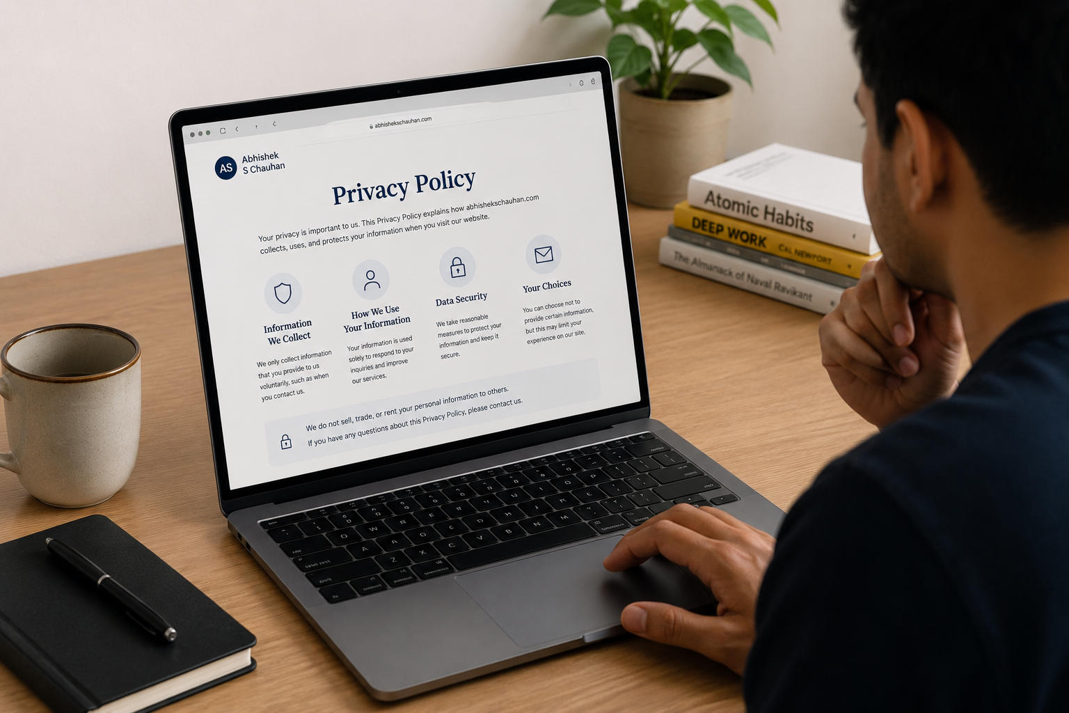 privacy policy for abhishekschauhan.com